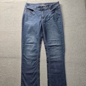 Riders by Lee Womens 16x27.5 Straight Leg Jeans Medium Wash Blue Denim